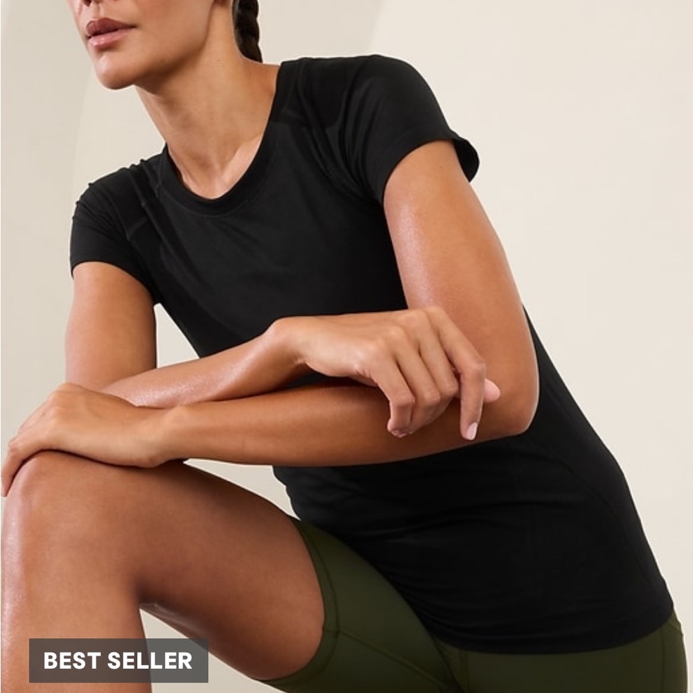 athleta momentum seamless short sleeve top